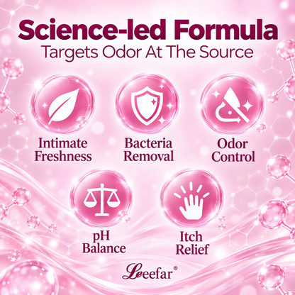 LeeFar Women’s pH Balance Intimate Spray – Feminine Mist for Odor Control & Itch Relief, Daily Hygiene Care, Gentle & Refreshing, Rinse-Free