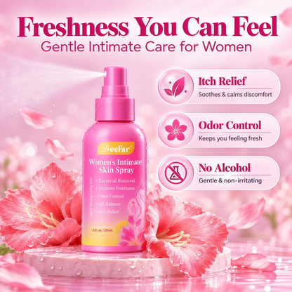 LeeFar Women’s pH Balance Intimate Spray – Feminine Mist for Odor Control & Itch Relief, Daily Hygiene Care, Gentle & Refreshing, Rinse-Free